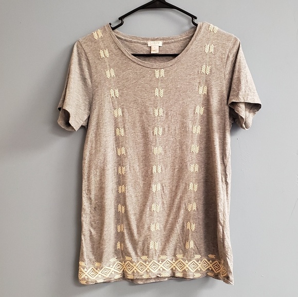 J. Crew Tops - J.Crew Embroidered Tshirt
